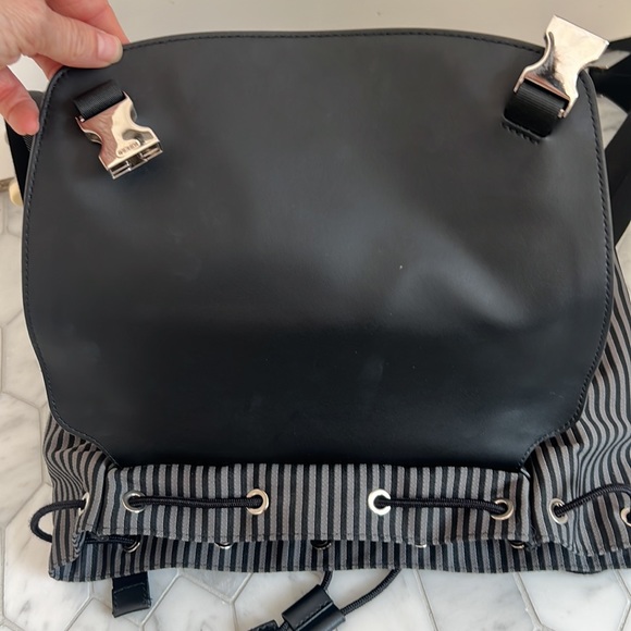 Authentic FENDI Striped Backpack like new. Hardware in perfect condition. - Picture 10 of 12